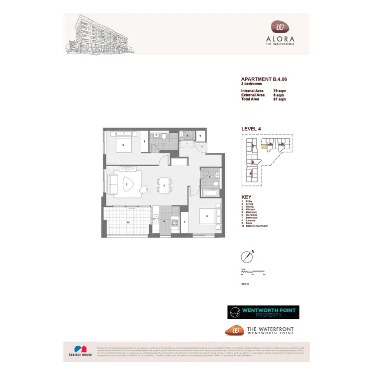 Floorplan of Homely apartment listing, B406/10 Savona Drive, Wentworth Point NSW 2127