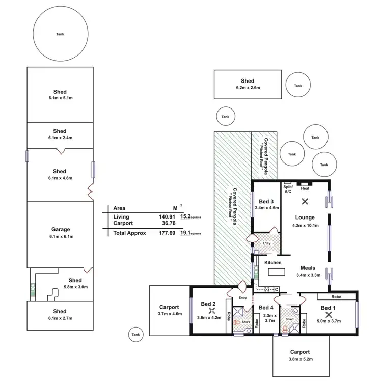 Floorplan of Homely rural property listing, Address available on request