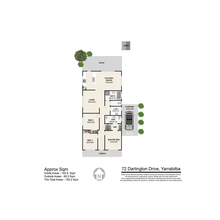 Floorplan of Homely house listing, 72 Darlington Drive, Yarrabilba QLD 4207