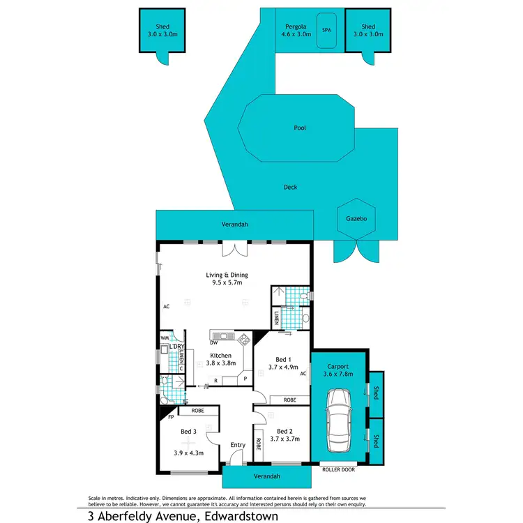 Floorplan of Homely house listing, 3 Aberfeldy Avenue, Edwardstown SA 5039