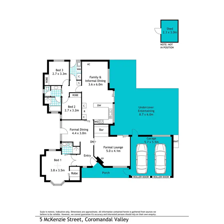 Floorplan of Homely house listing, 5 McKenzie Street, Coromandel Valley SA 5051