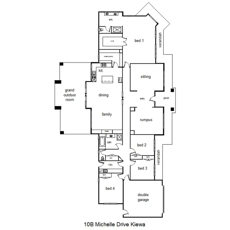 Floorplan of Homely house listing, 10B Michelle Drive, Kiewa VIC 3691