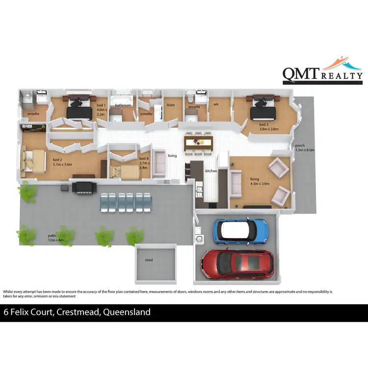 Floorplan of Homely house listing, 6 Felix Court, Crestmead QLD 4132