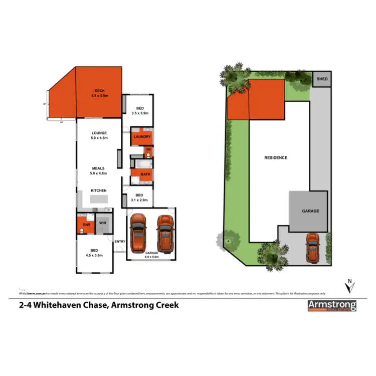 Floorplan of Homely house listing, 2-4 Whitehaven Chase, Armstrong Creek VIC 3217