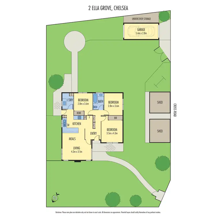 Floorplan of Homely house listing, 2 Ella Grove, Chelsea VIC 3196