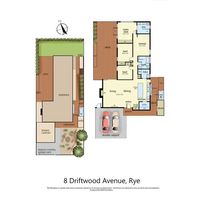 Floorplan of Homely house listing, 8 Driftwood Avenue, Rye VIC 3941