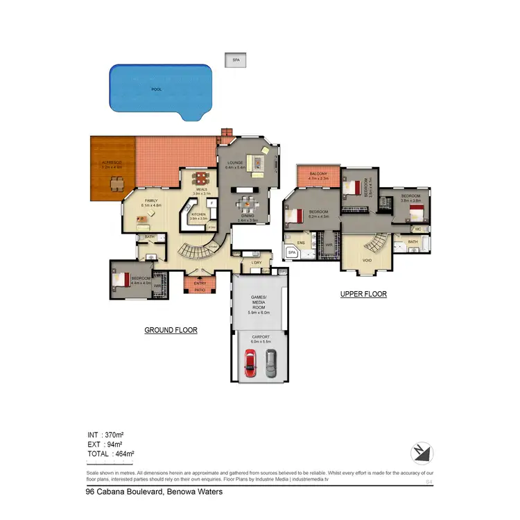 Floorplan of Homely house listing, 96 Cabana Boulevard, Benowa Waters QLD 4217