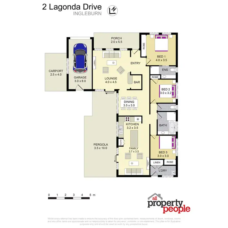 Floorplan of Homely house listing, 2 Lagonda Drive, Ingleburn NSW 2565