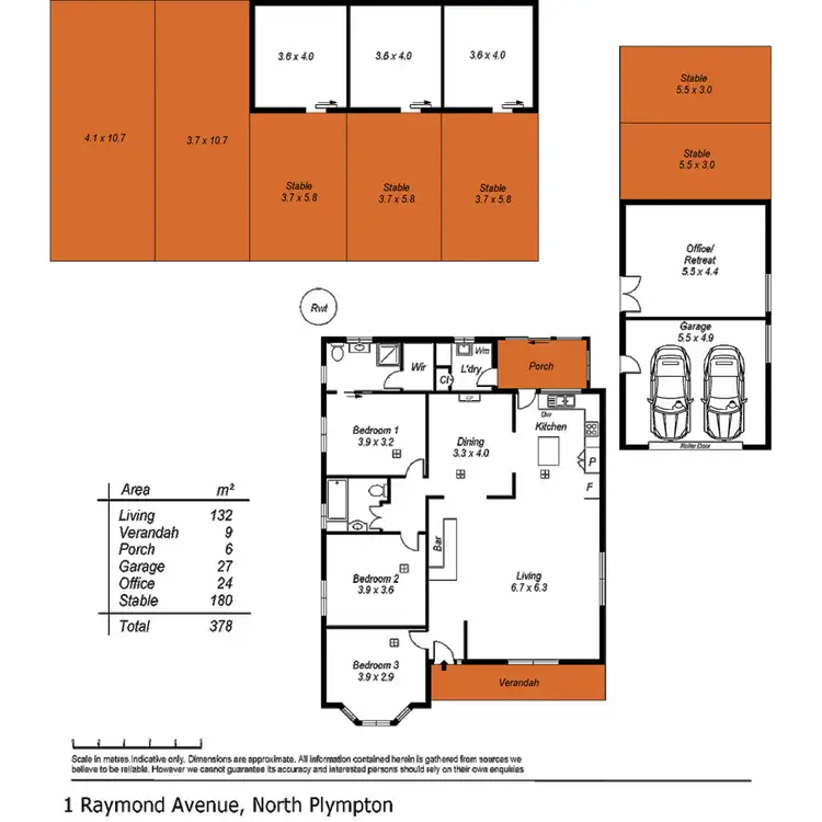 Floorplan of Homely house listing, 1 Raymond Avenue, North Plympton SA 5037