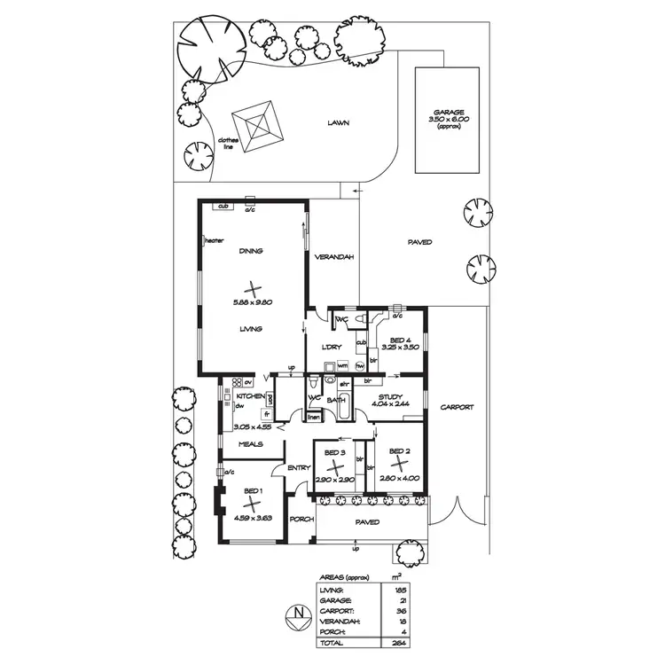 Floorplan of Homely house listing, 1 McLaughlan Avenue, North Brighton SA 5048