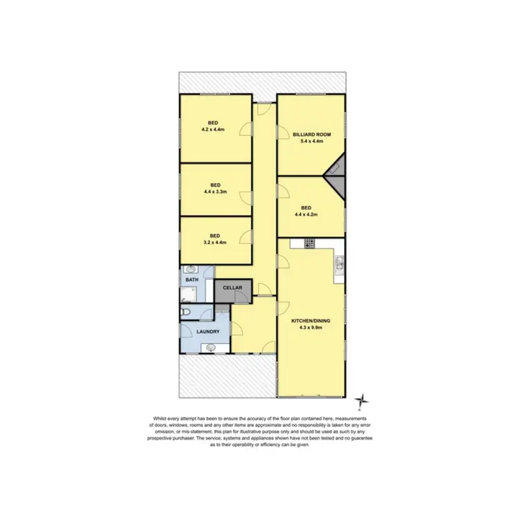 Floorplan of Homely rural property listing, 70 Becketts Road, Wool Wool VIC 3249