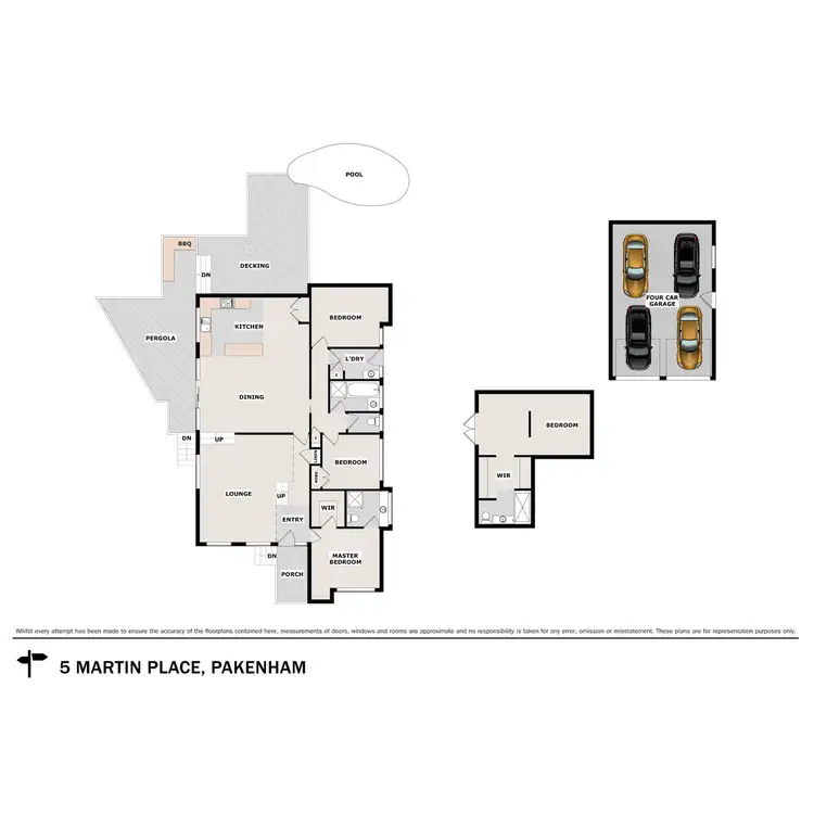 Floorplan of Homely house listing, 5 Martin Place, Pakenham VIC 3810