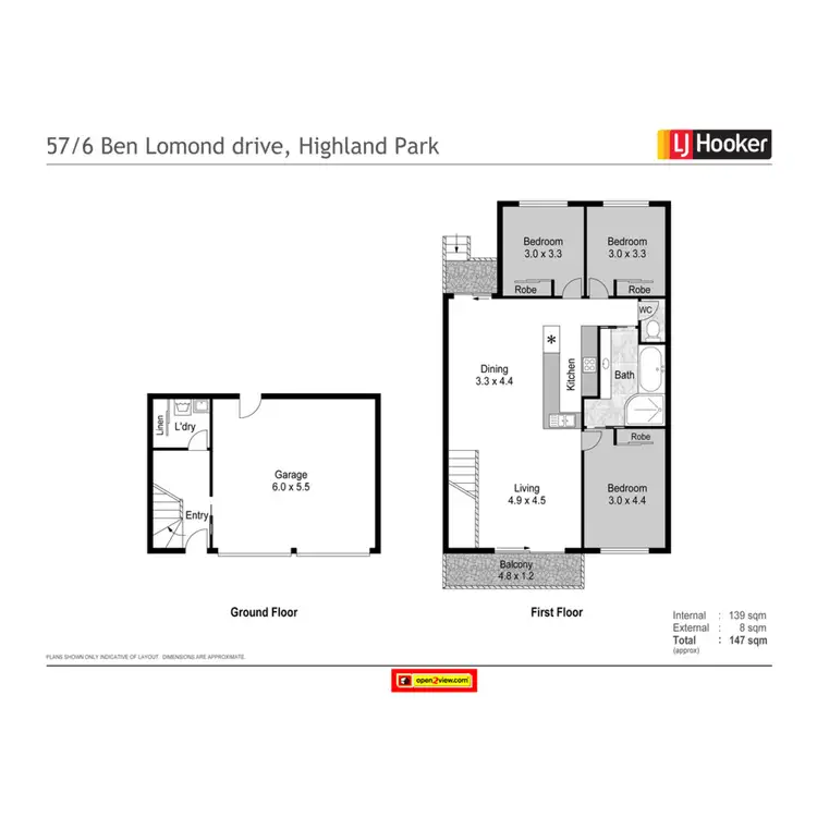 Floorplan of Homely townhouse listing, 57/6 Ben Lomond Drive, Highland Park QLD 4211