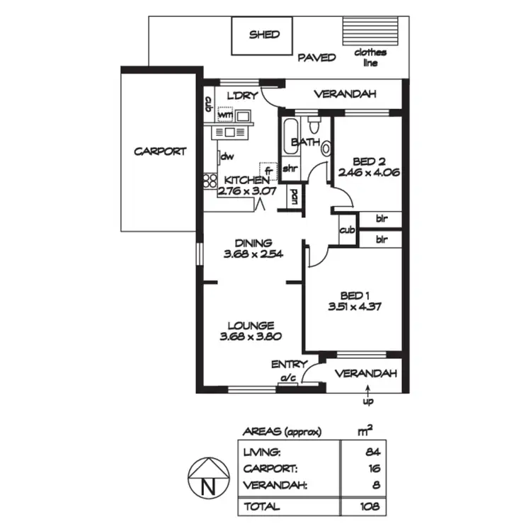 Floorplan of Homely unit listing, 1/69 Devitt Avenue, Payneham South SA 5070