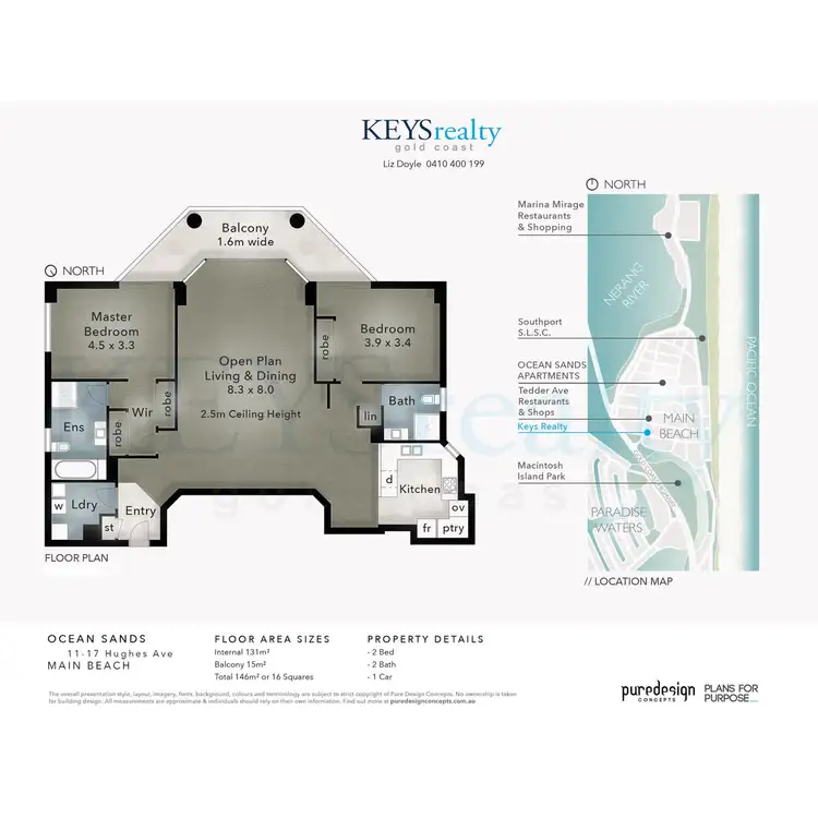 Floorplan of Homely apartment listing, 67/11 Hughes Avenue, Main Beach QLD 4217