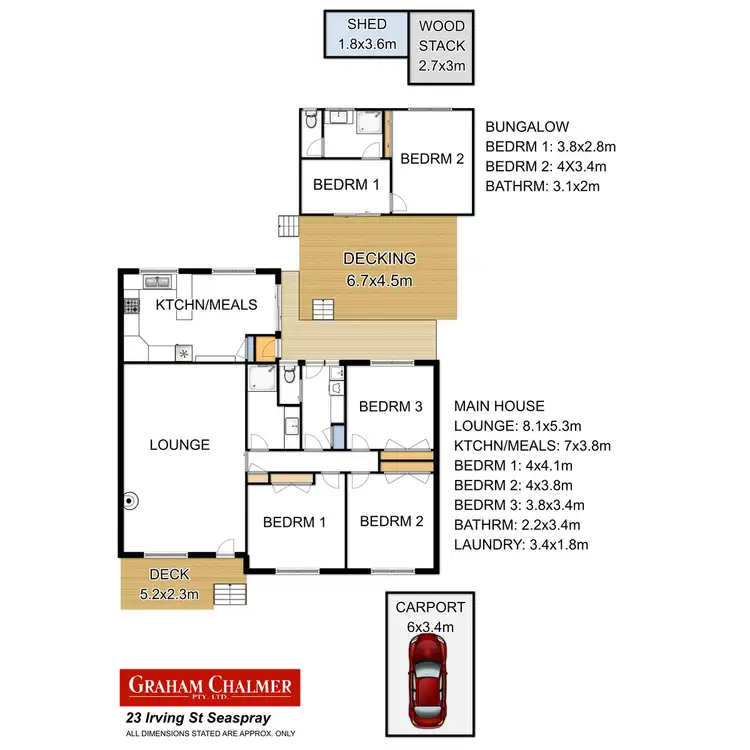 Floorplan of Homely house listing, 23 Irving Street, Seaspray VIC 3851