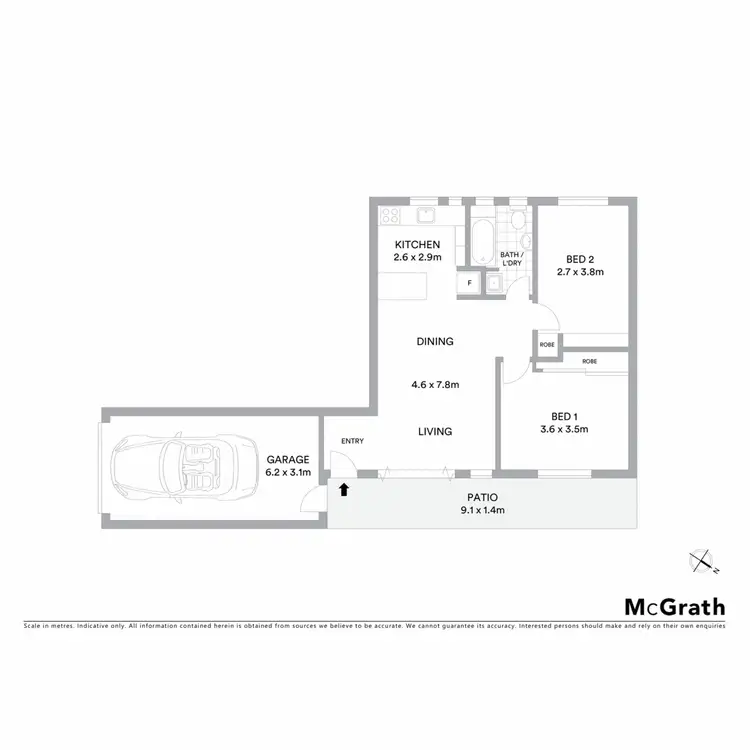 Floorplan of Homely apartment listing, 1/5 Aurora Place, Lennox Head NSW 2478