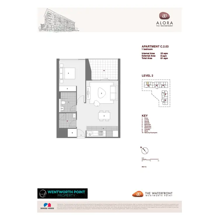 Floorplan of Homely apartment listing, C203/8 Nuvolari Place, Wentworth Point NSW 2127