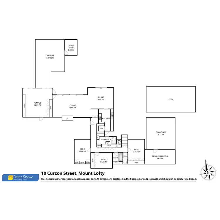 Floorplan of Homely house listing, 10 Curzon Street, Mount Lofty QLD 4350