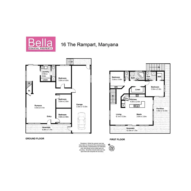 Floorplan of Homely house listing, 16 The Rampart, Manyana NSW 2539