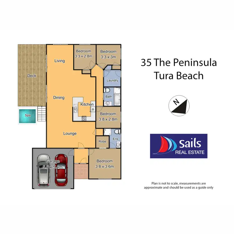 Floorplan of Homely house listing, 35 The Peninsula, Tura Beach NSW 2548