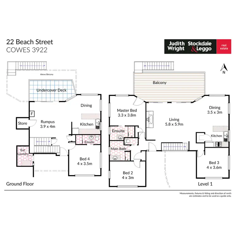 Floorplan of Homely house listing, 22 Beach Street, Cowes VIC 3922