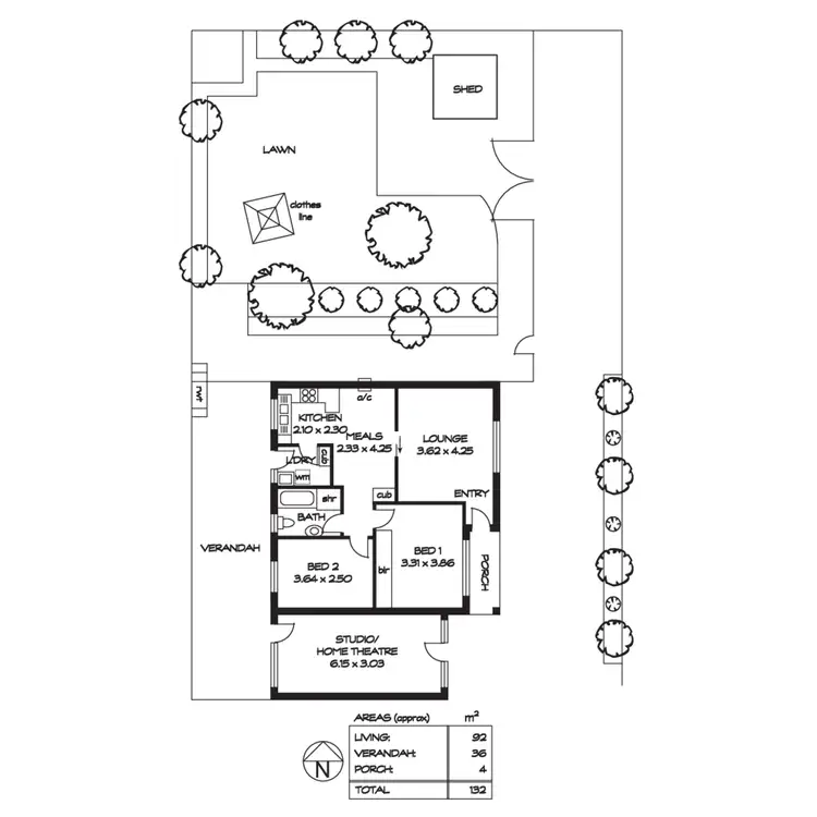 Floorplan of Homely unit listing, 3/78 Le Hunte Street, Kilburn SA 5084