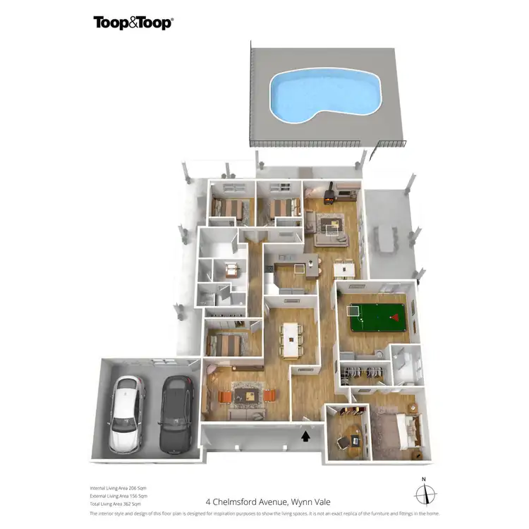 Floorplan of Homely house listing, 4 Chelmsford Avenue, Wynn Vale SA 5127