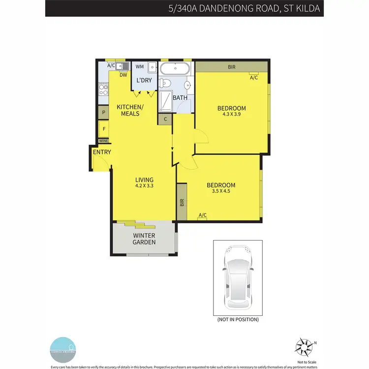 Floorplan of Homely apartment listing, 5/340A Dandenong Road, St Kilda East VIC 3183