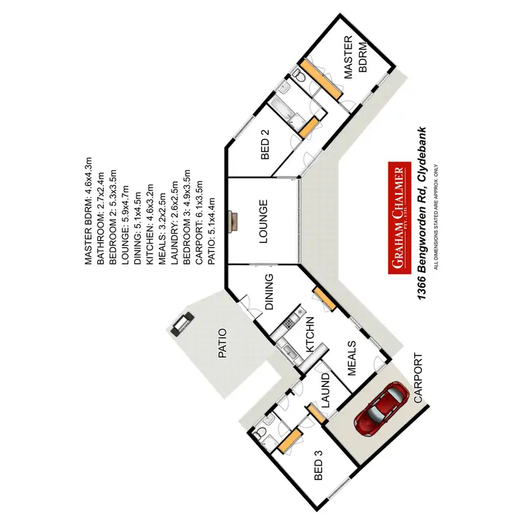 Floorplan of Homely rural property listing, 1366 Bengworden Road, Clydebank VIC 3851