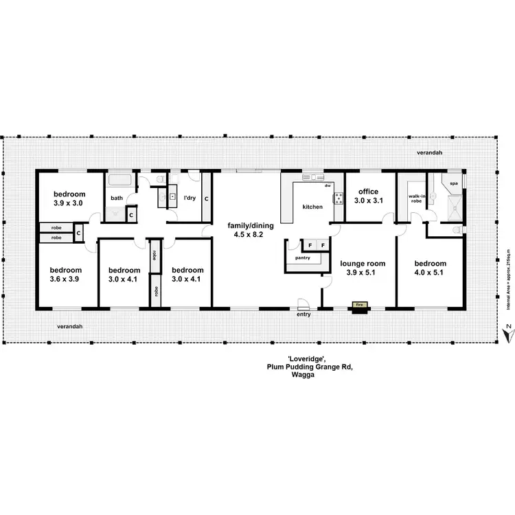 Floorplan of Homely rural property listing, 6361 Holbrook Road, Gelston Park NSW 2650