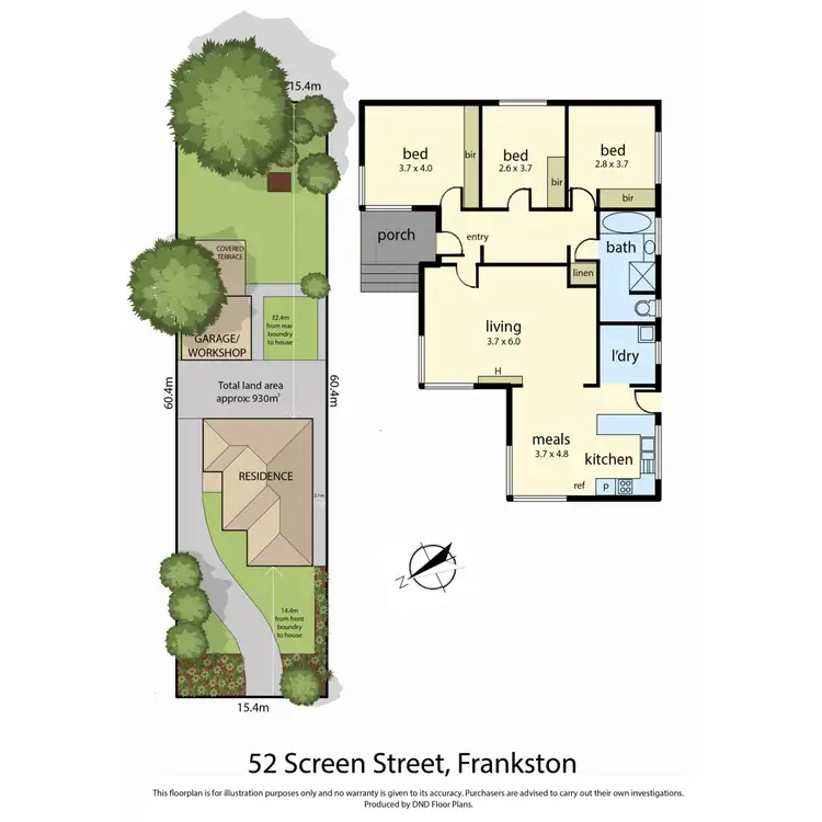 Floorplan of Homely house listing, 52 Screen Street, Frankston VIC 3199