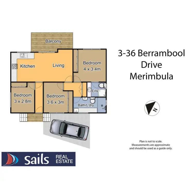 Floorplan of Homely house listing, 3/36 Berrambool Drive, Merimbula NSW 2548