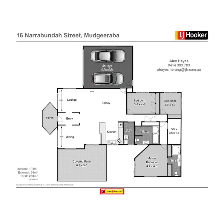 Floorplan of Homely house listing, 16 Narrabundah Street, Mudgeeraba QLD 4213