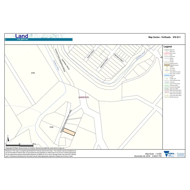 Floorplan of Homely land listing, 3761 Mansfield-Woods Point Road, Jamieson VIC 3723