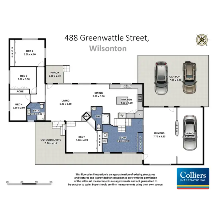 Floorplan of Homely house listing, 488 Greenwattle Street, Wilsonton QLD 4350