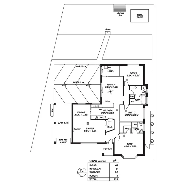 Floorplan of Homely house listing, 6 Bendigo Close, Trott Park SA 5158