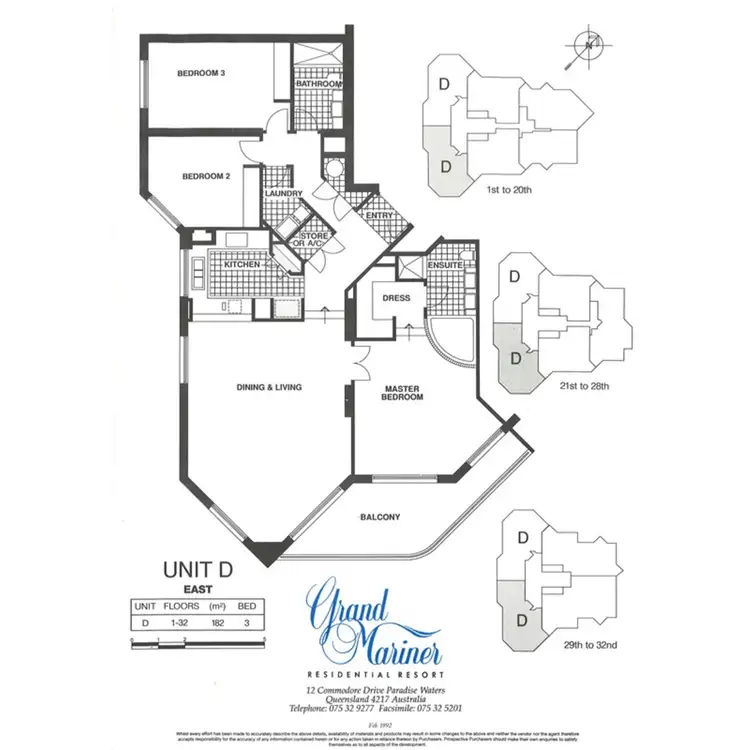 Floorplan of Homely apartment listing, 91 Grand Mariner, 12 Commodore Drive, Paradise Waters QLD 4217