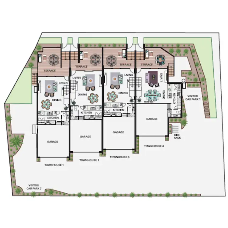 Floorplan of Homely townhouse listing, 1/38 Nankeen Avenue, Paradise Point QLD 4216