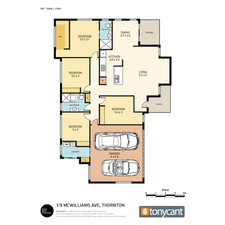 Floorplan of Homely house listing, 1/9 McWilliam Avenue, Thornton NSW 2322