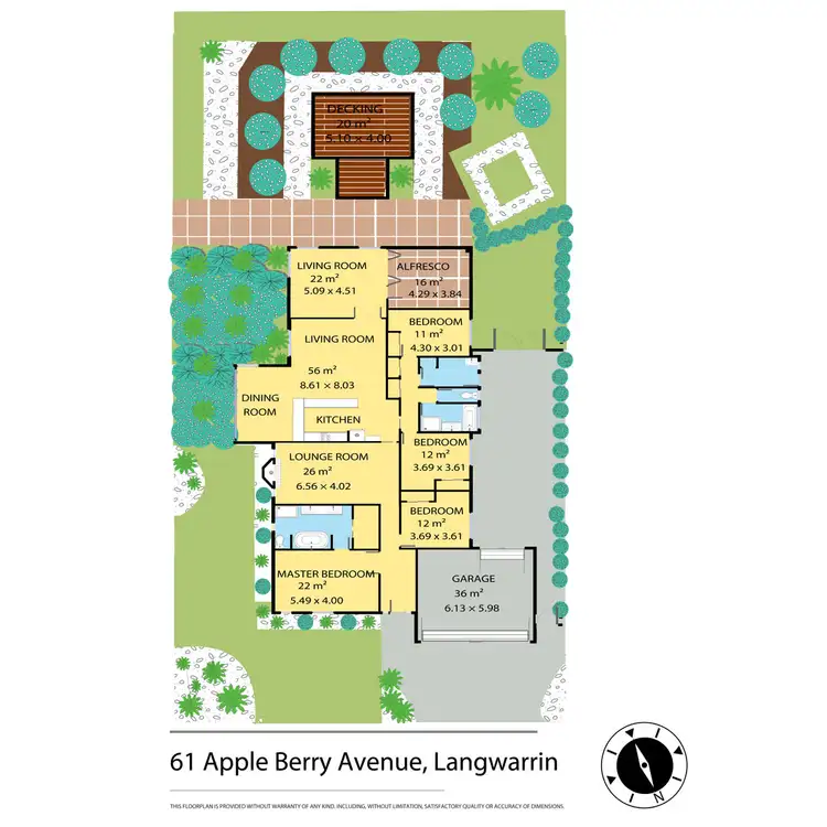Floorplan of Homely house listing, 61 Apple Berry Avenue, Langwarrin VIC 3910