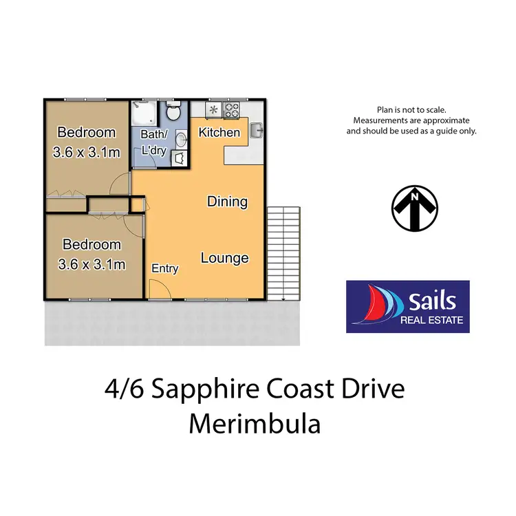 Floorplan of Homely unit listing, 4/6 Sapphire Coast Drive, Merimbula NSW 2548