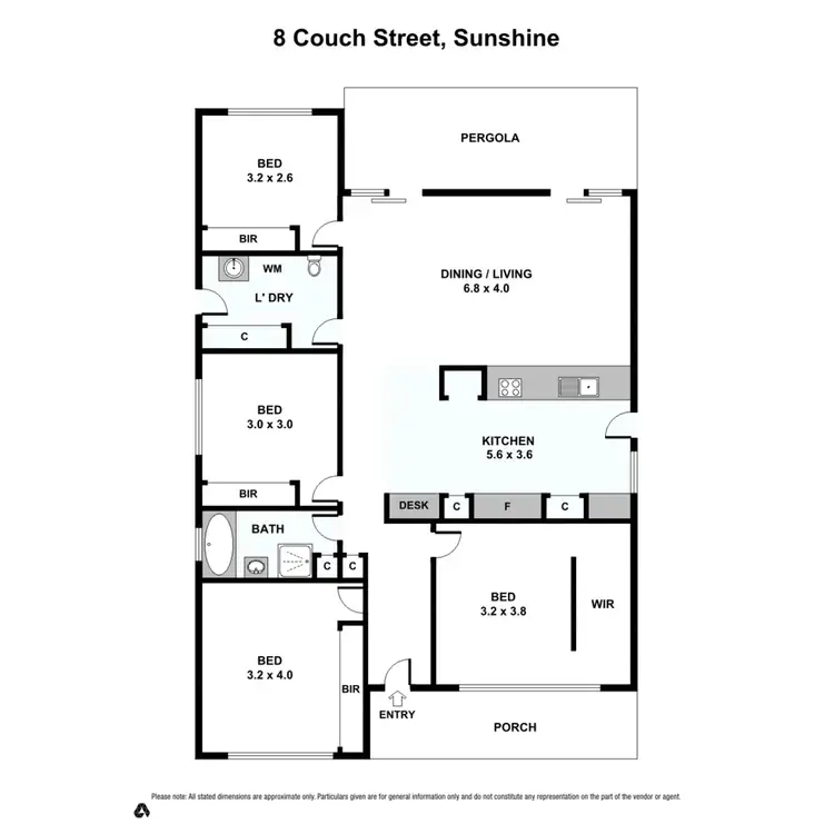 Floorplan of Homely house listing, 8 Couch Street, Sunshine VIC 3020