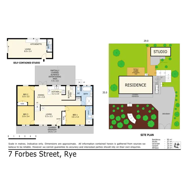 Floorplan of Homely house listing, 7 Forbes Street, Rye VIC 3941