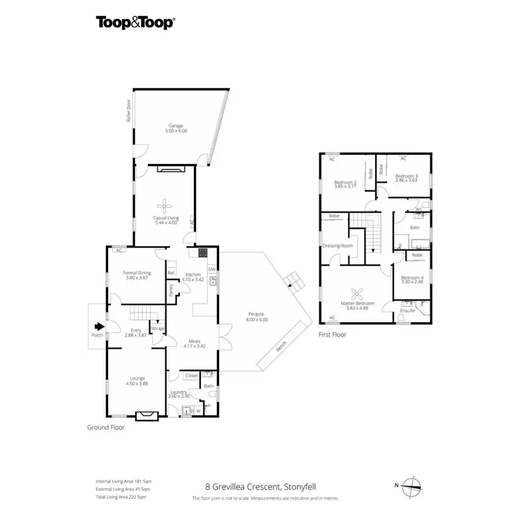 Floorplan of Homely house listing, 8 Grevillea Crescent, Stonyfell SA 5066