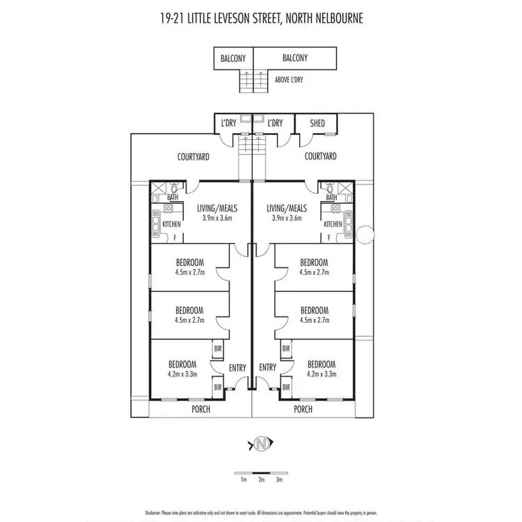 Floorplan of Homely house listing, 19-21 Little Leveson Street, North Melbourne VIC 3051