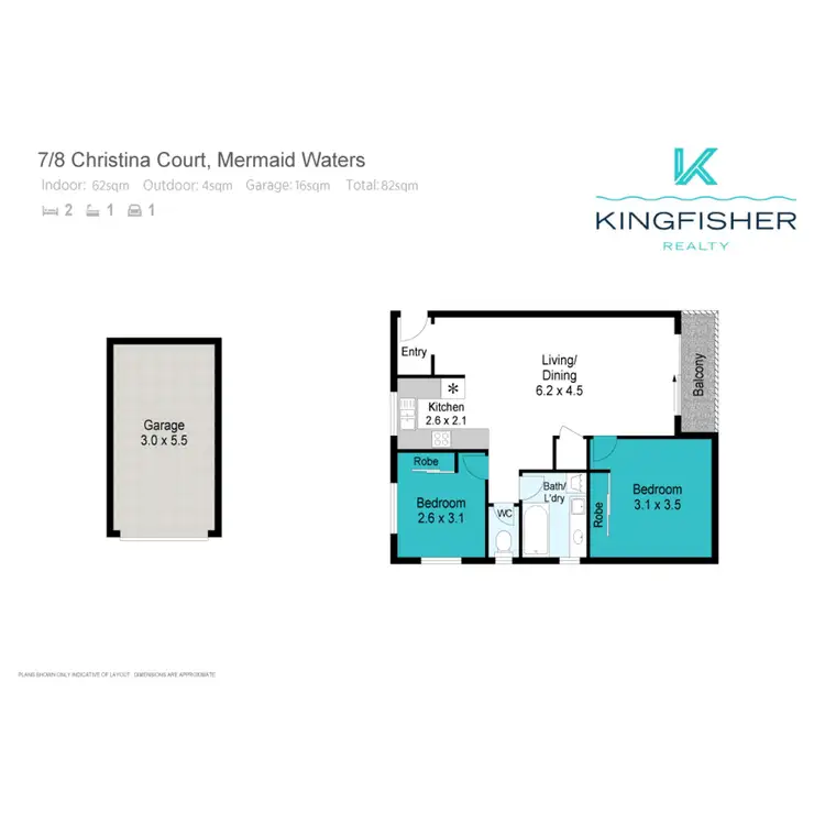 Floorplan of Homely unit listing, 7/8 Christina Court, Mermaid Waters QLD 4218