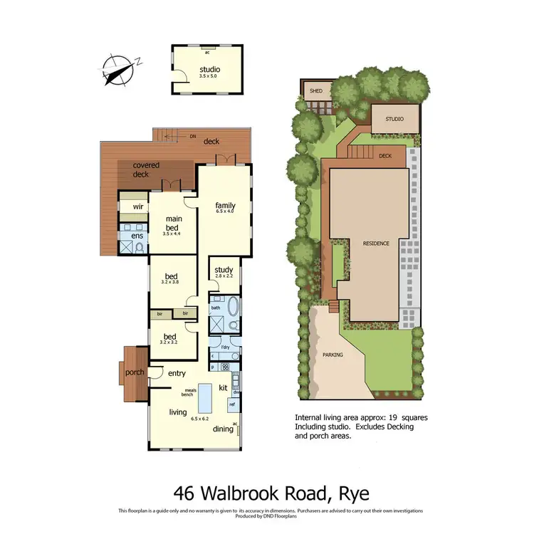 Floorplan of Homely house listing, 46 Walbrook Road, Rye VIC 3941