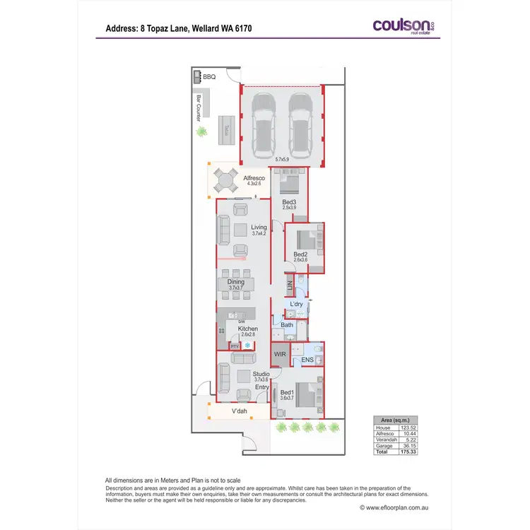 Floorplan of Homely house listing, 8 Topaz Lane, Wellard WA 6170