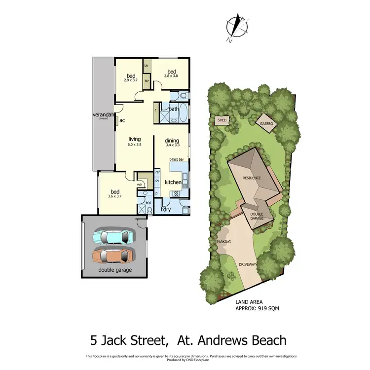 Floorplan of Homely house listing, 5 Jack street, St Andrews Beach VIC 3941